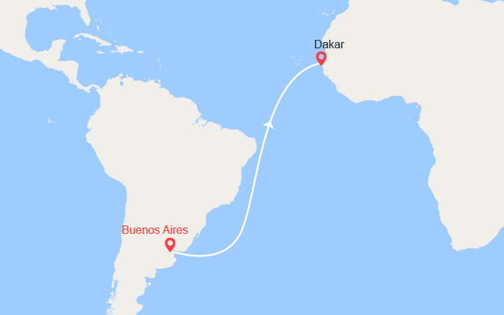 Croisière Voyage en Mer Buenos Aires à Dakar avec Ponant 18 jours