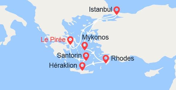 Turquie, Grce: Istanbul, Rhodes, Heraklion...