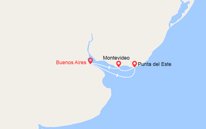 itinéraire croisière Sudamérica - Canal de Panamá : Escapada a Uruguay 