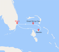 itinéraire croisière Caribe : Escapada Bahamas III 