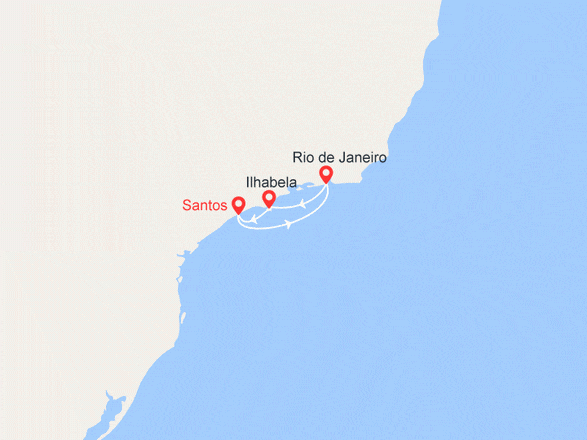 itinéraire croisière Sudamérica : Minicrucero Brasil