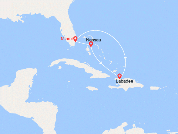 itinéraire croisière Caribe : Bahamas, Haiti