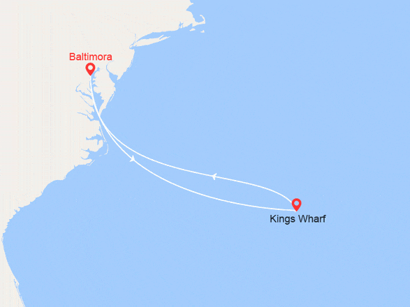 itinéraire croisière Caribe : Bermudasv