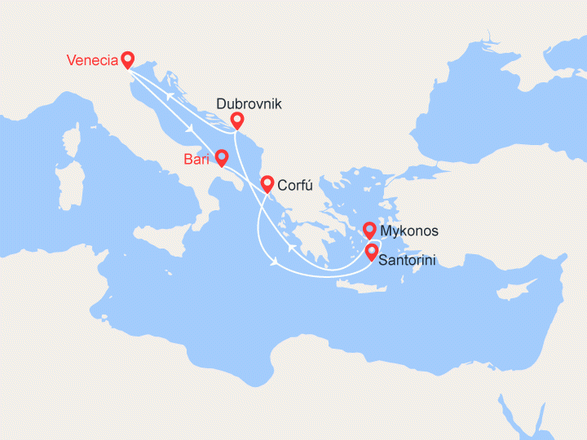 itinéraire croisière Islas Griegas : Egeo Icónico I 