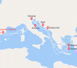 itinéraire croisière Islas Griegas : Islas Griegas