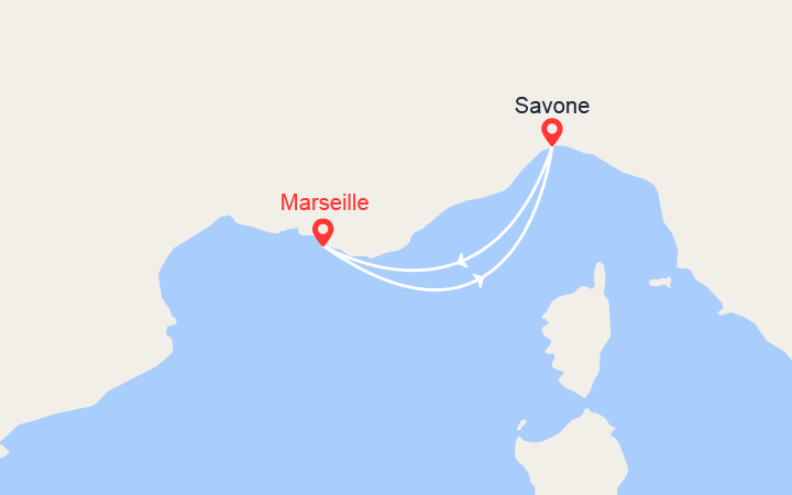 itinéraire croisière Méditerranée Occidentale : Balade en Méditérranée 