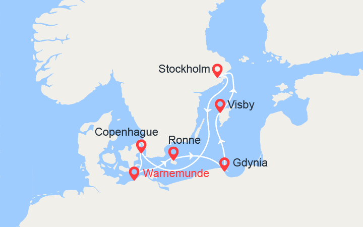 itinéraire croisière Baltique : Baltique : Pologne, Lituanie, Suède... 