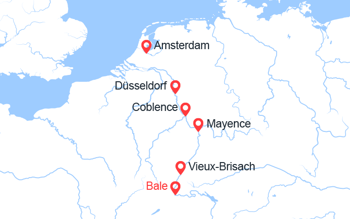 Itinéraire De Bâle à Amsterdam: les trésors d'un fleuve mythique (BEA_PP) 