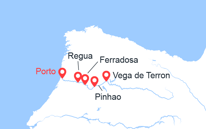 itinéraire croisière Douro - Douro : De Porto vers l’Espagne : la vallée du Douro, Salamanque (POP_PP) 