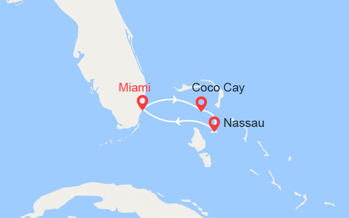 Croisière Découverte des Bahamas avec Royal Caribbean jours au départ  de Miami
