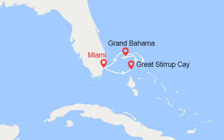 Itinéraire Escapade aux Bahamas 