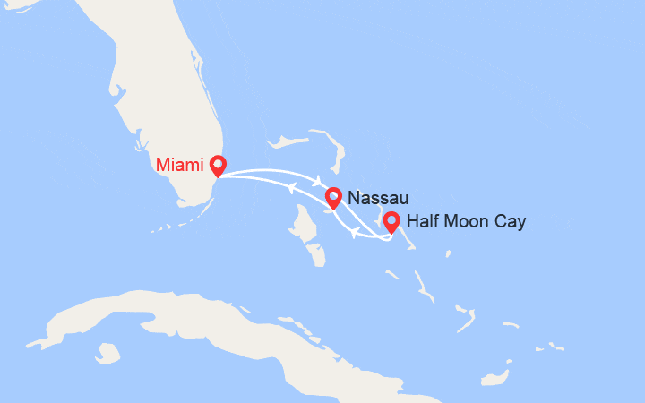 Itinéraire Escapade aux Bahamas 
