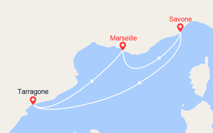itinéraire croisière Méditerranée Occidentale : Escapade en Méditerranée 