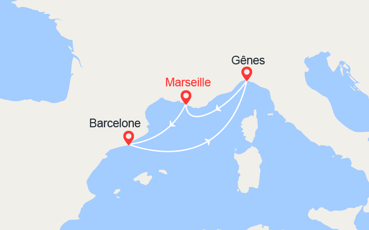Itinéraire Escapade en Méditerranée : Espagne, Italie 