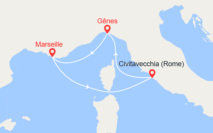 Carte Croisière Escapade en Méditerranée Carte Croisière Escapade en Méditerranée