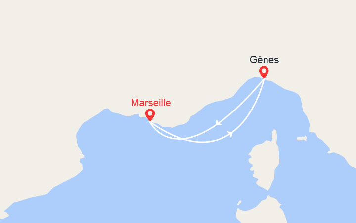 itinéraire croisière Méditerranée Occidentale : Escapade Italienne 