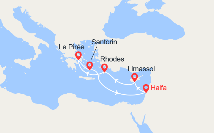 Itinéraire Iles Grecques 