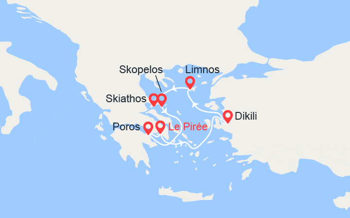 itinéraire croisière Iles grecques : Iles Sporades 