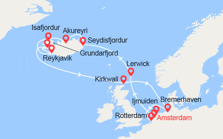 itinéraire croisière Islande : Islande 