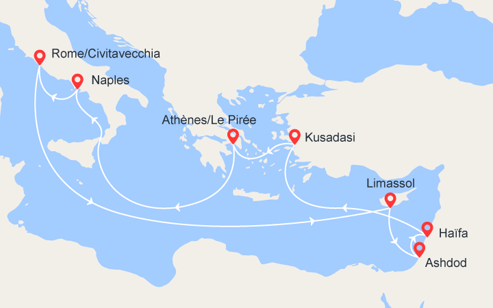 carte de Grèce et Chypre