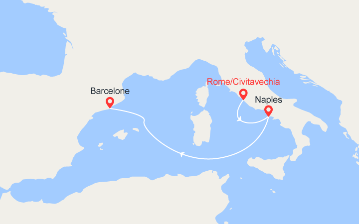 Itinéraire Italie, Espagne 