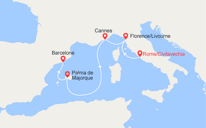 Croisiere Italie France Espagne 5 Jours Depart Civitavecchia Norwegian Cruise Line Abcroisiere