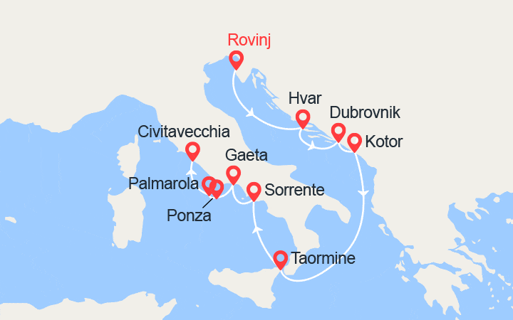 Itinéraire Italie, Monténégro & Croatie 