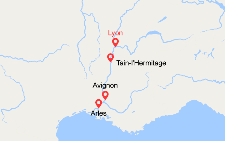 itinéraire croisière Rhône Saône - Rhône Saône : Le Rhône provençal et la Camargue (LYL_PP) 