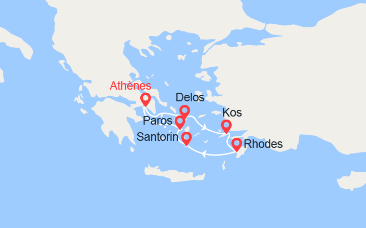 Itinéraire Les Cyclades et le Dodécanèse, îles secrètes de la Mer Egée Athènes, berceau de la civilisation (ANA_PP) 