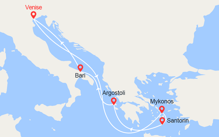 Itinéraire Les îles grecques 