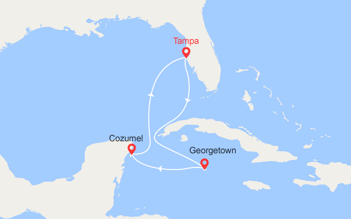 Itinéraire Mexique et Îles Caïmans 
