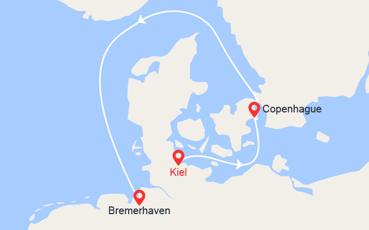 itinéraire croisière Baltique - Baltique : Petit voyage dans la mer Baltique : Danemark et Allemagne 