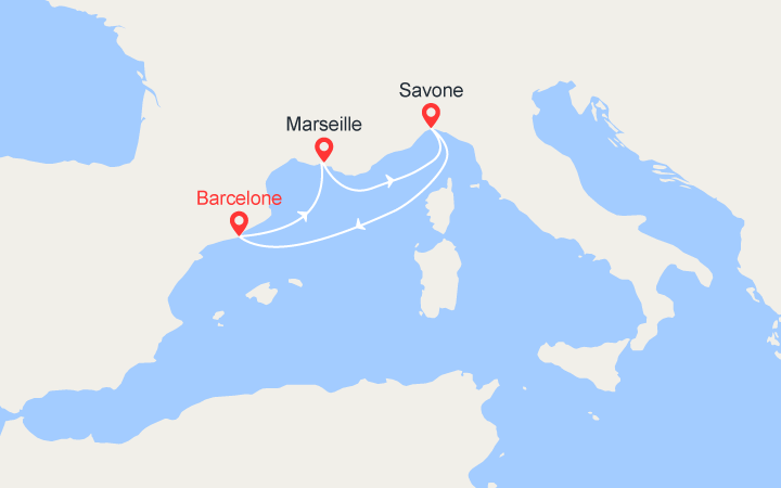 itinéraire croisière Méditerranée : Provence, Italie 