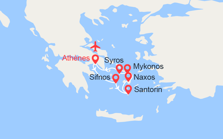 Itinéraire Yachting en Grèce, trésors cachés des Cyclades 