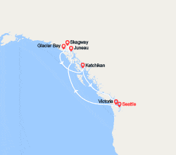 itin&eacute;raire croisi&egrave;re Alaska : Alaska et Canada 