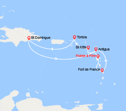 itin&eacute;raire croisi&egrave;re Caraïbes et Antilles : Antilles, Iles Vierges 