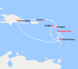 itin&eacute;raire croisi&egrave;re Caraïbes et Antilles : Antilles, Iles Vierges 