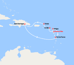 itinéraire croisière Caraïbes et Antilles : Antilles, îles Vierges, Rép. Dominicaine 