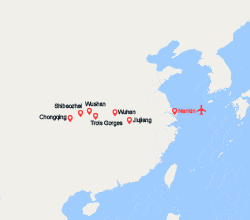 itinéraire croisière Yang Tsé Kiang : Au fil du Yangtsé, de Shanghai à Chongqing