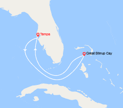 itinéraire croisière Caraïbes et Antilles : Bahamas : Tampa, Great Stirrup Cay 