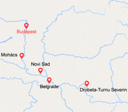 itin&eacute;raire croisi&egrave;re Danube : Budapest et les Portes de Fer (BTU) 