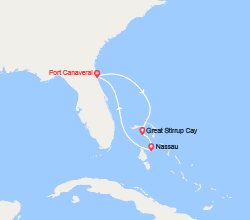 itinéraire croisière Caraïbes et Antilles : Cap sur les Bahamas : Great Stirrup Cay, Nassau 