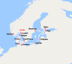 itinéraire croisière Baltique : Capitales de la Baltique 