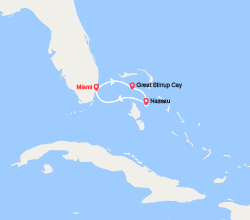 itin&eacute;raire croisi&egrave;re Caraïbes et Antilles : Caraïbes : Great Stirrup Cay, Nassau 