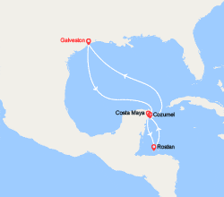 itinéraire croisière Caraïbes et Antilles : Caraïbes : Mexique, Honduras 