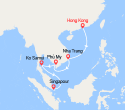itinéraire croisière Asie : Chine, Vietnam, Singapour