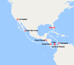 itin&eacute;raire croisi&egrave;re Caraïbes et Antilles : Colombie, Panama, Costa Rica, Guatemala, Mexique 