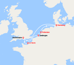 itinéraire croisière Europe du Nord : Croisière de Noël : Royaume-Uni, Allemagne, Pays-Bas, Belgique 
