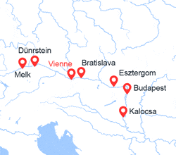 itinéraire croisière Danube : Croisière et randonnées au fil du Danube (WBB_RANPP) 