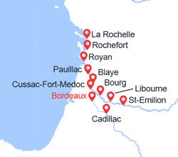 itinéraire croisière Gironde Garonne : De Bordeaux à Royan, l'estuaire de la Gironde, la Garonne et la Dordogne (BYA_PP) 